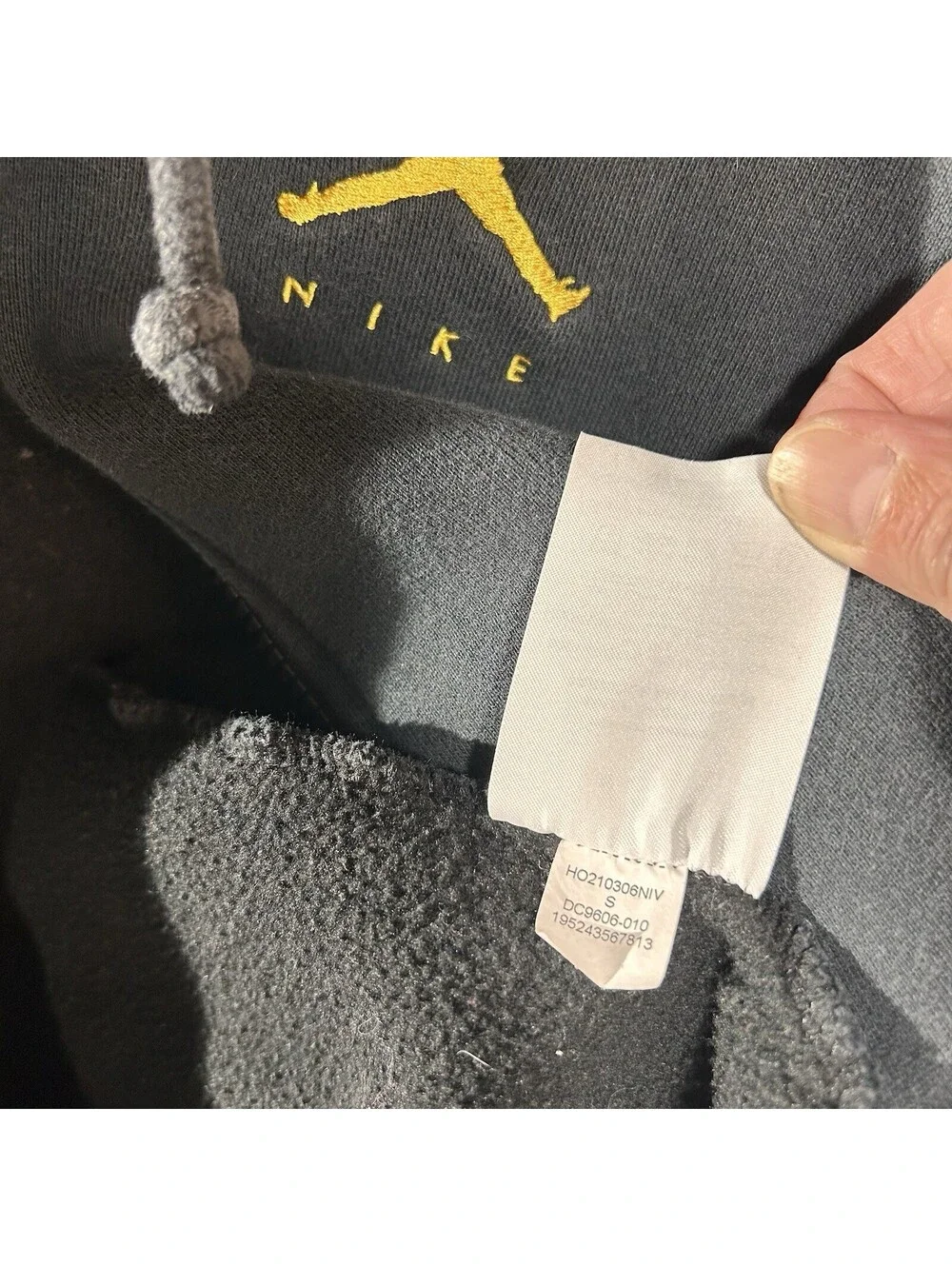 Vintage 1998 Jordan Nike Air Jumpman NBA Finals Full Zip Y2K S Hoodie